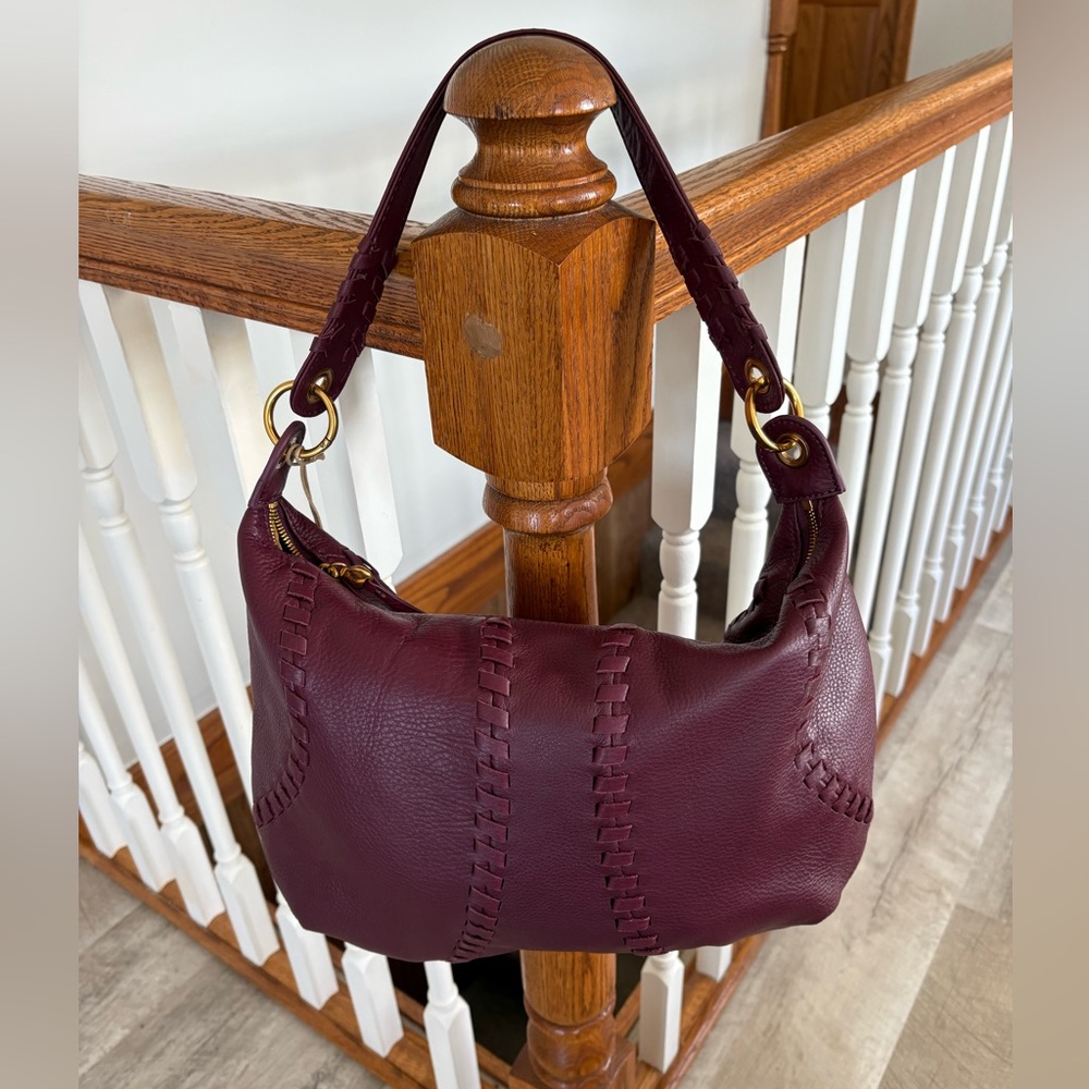 NWT HOBO Opal Mulberry Leather Shoulder Bag $298
